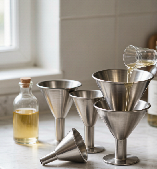Stainless Steel Funnel Set